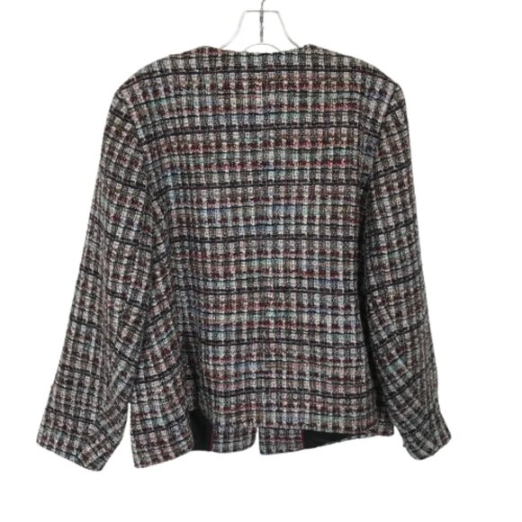 Talbots Womens Plus Size 16W Multicolor Adele Tweed Dress Blazer Jacket - Picture 5 of 6